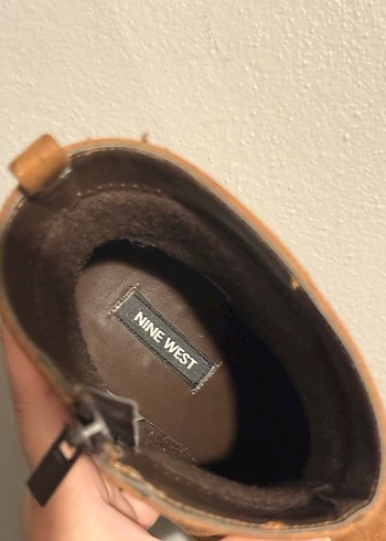 NineWest Taba Süet Stiletto Topuklu Bot - Görsel 7
