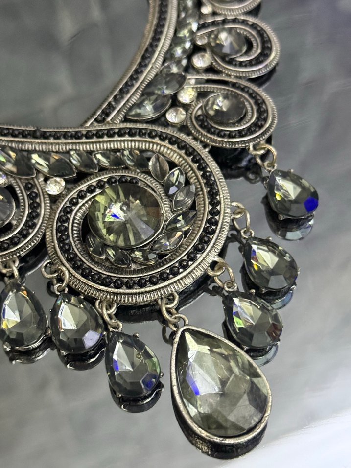 Gri Boncuklu Bohem Kadın Kolye - Görsel 4