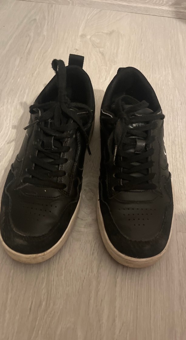 Siyah Bağcıklı Kadın Spor Ayakkabı - Görsel 3