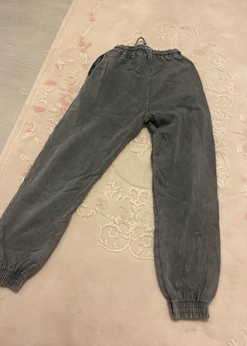 Gri Kadın Keten Salaş Eşofman - Görsel 4