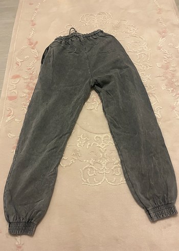 Gri Kadın Keten Salaş Eşofman - Görsel 5