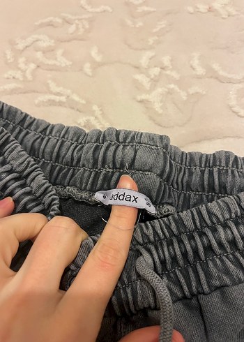 Gri Kadın Keten Salaş Eşofman - Görsel 3