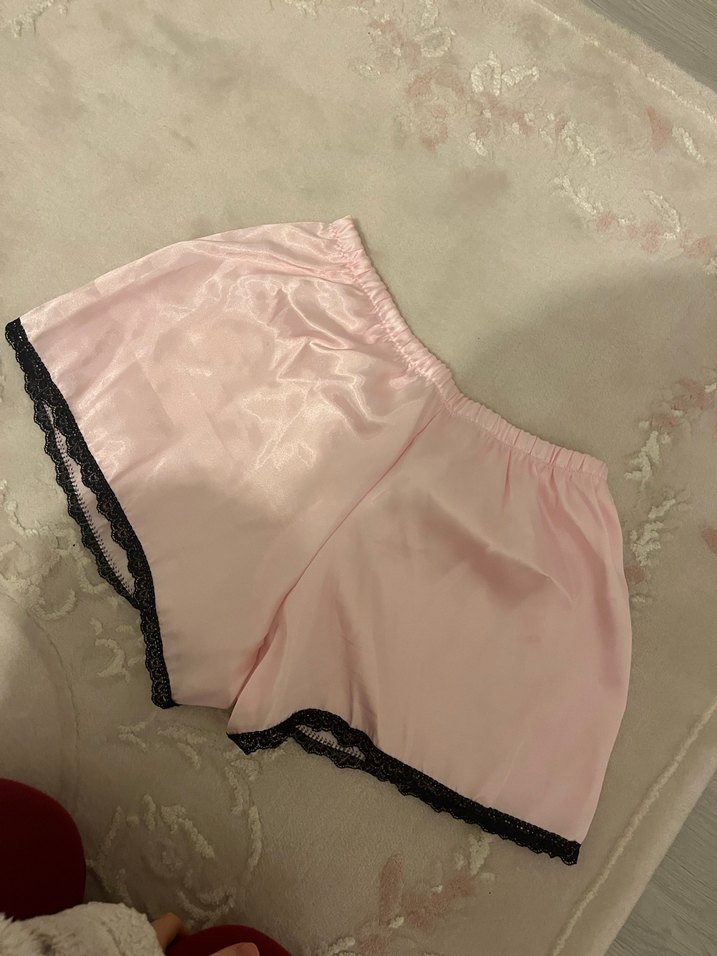 Pembe Mini Kadın Şortlu Pijama - Görsel 2