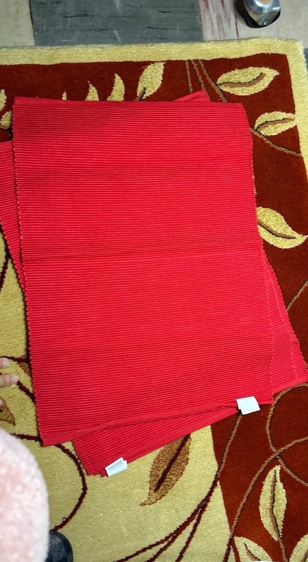 Kırmızı sofra servis altlığı - Görsel 2