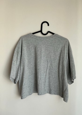 Gri Orijinal Harvard Baskılı Kadın Tişört - Görsel 2