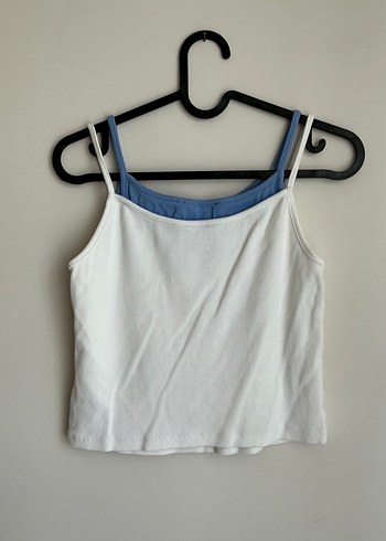 Beyaz Mavi Straplez Mini  Atlet - Görsel 2