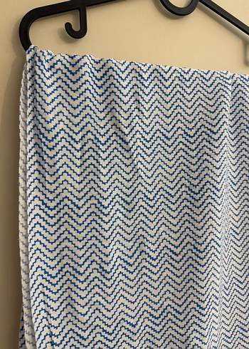 Mahsa Mavi desenli şal - Görsel 2