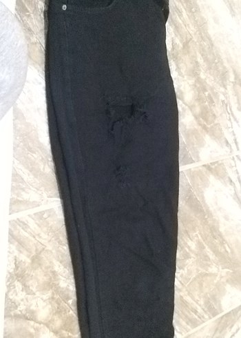 Erkek Siyah Denim Kemerli Regular Fit Jean - Görsel 2