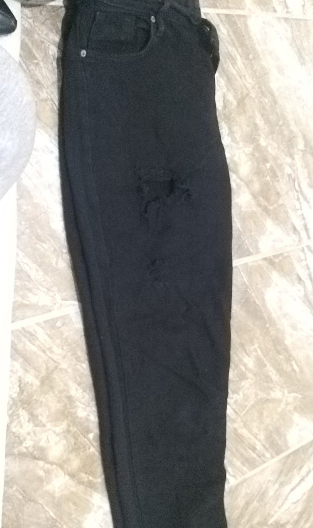 Erkek Siyah Denim Kemerli Regular Fit Jean - Görsel 2