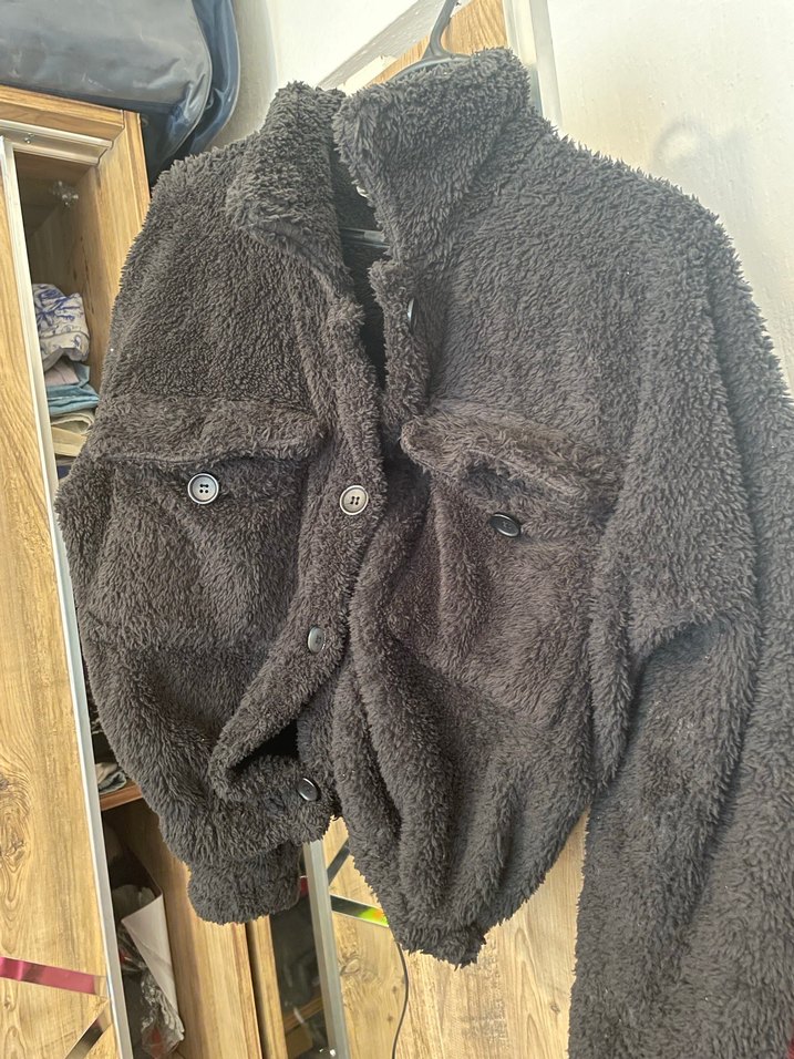 Peluş Kumaşlı Kadın Ceket - Görsel 2