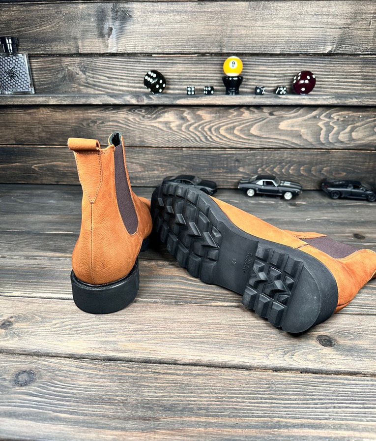 Erkek Süet Kahverengi Chelsea Bot - Görsel 3