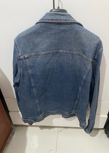 Düğmeli Kadın Mavi Denim Ceket - Görsel 3