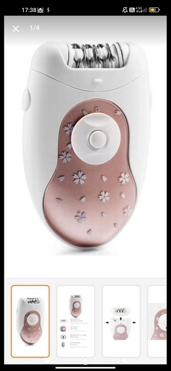 18 Cımbızlı Pembe Epilatör - Görsel 3