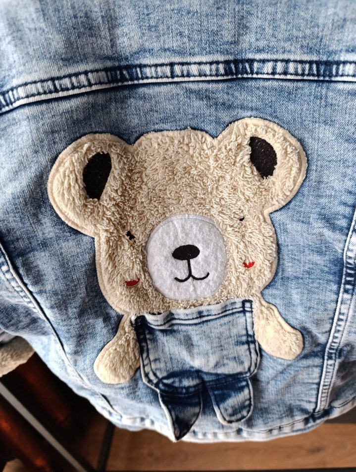 Düğmeli Erkek çocuk Kot mont, İç Yumuşak kürklü kışlık mont - Görsel 3