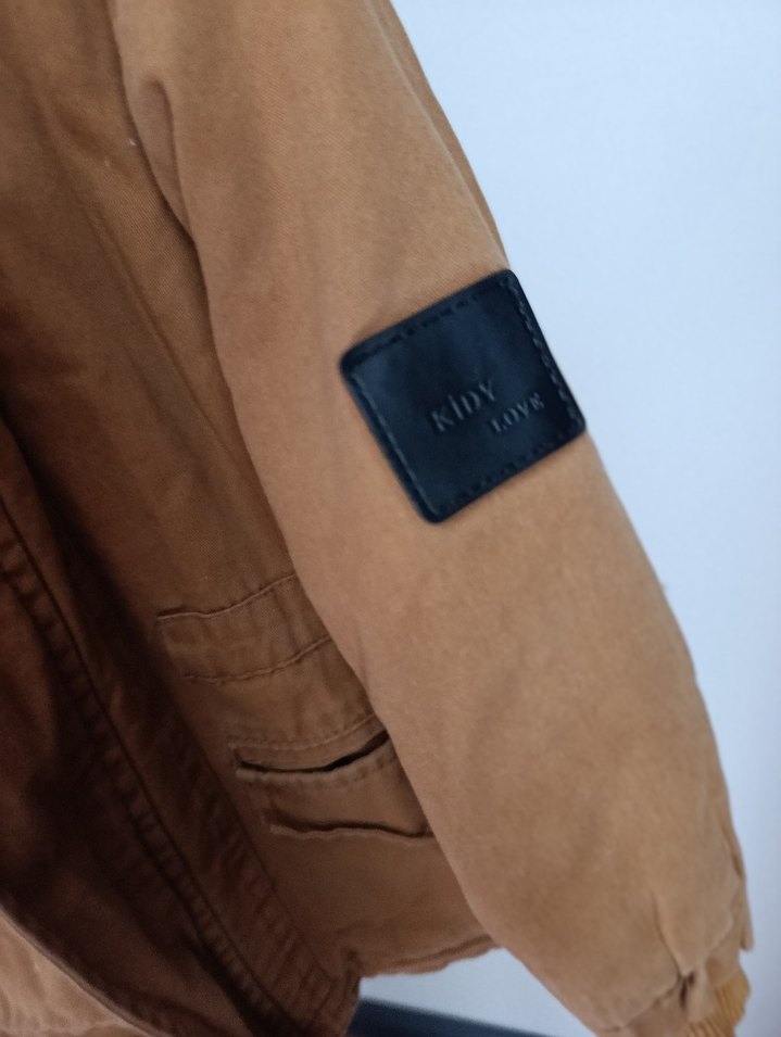 Kürklü Kahverengi Süet Erkek Çocuk Mont - Görsel 2