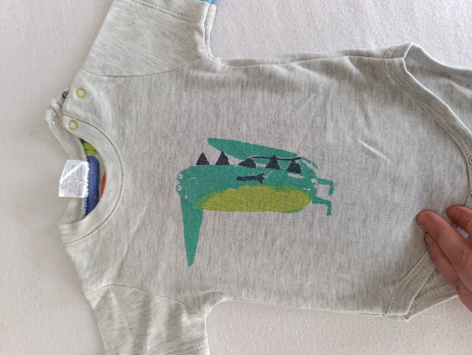 Uzun Kollu Gri Erkek Bebek Body - Görsel 3