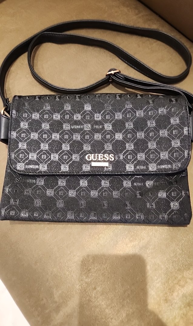 Guess Siyah Desenli Deri Kadın Çanta - Görsel 2