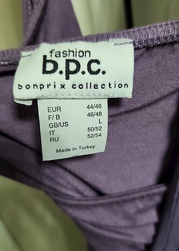 Mor Drapeli Yüksek Yakalı Uzun Abiye Bluz - Görsel 5