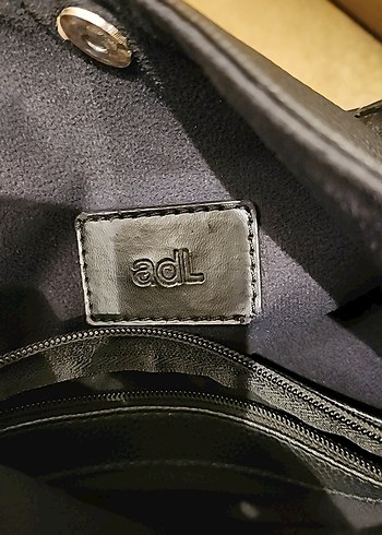ADL Siyah Suni Deri Tokalı Kadın Çanta - Görsel 8