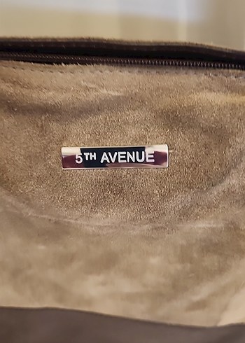 Kahverengi Süet Kadın Çanta - Görsel 2