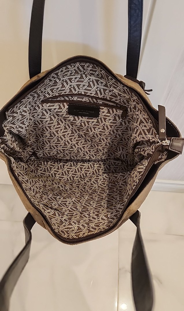 Kahverengi Süet Kadın Çanta - Görsel 4