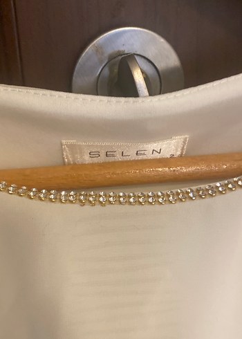 Bohem Tarz Beyaz Hamile Midi Tunik - Görsel 4