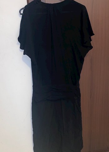 Drapeli Siyah Uzun Hamile Eteği - Görsel 2