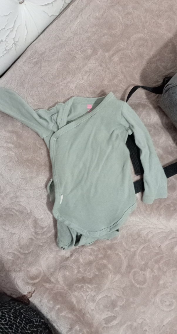 Beyaz Düz bebek yorgan - Görsel 3