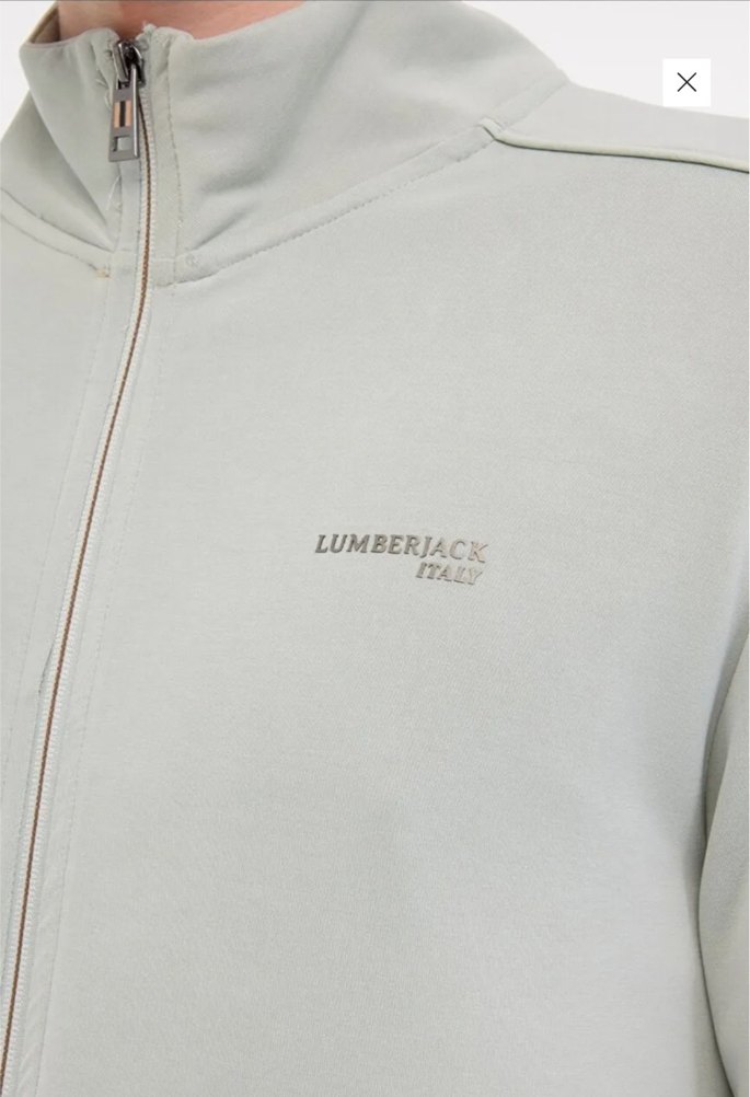 Yeşil Yüksek Yakalı Fermuarlı Erkek Eşofman üstü - Görsel 2