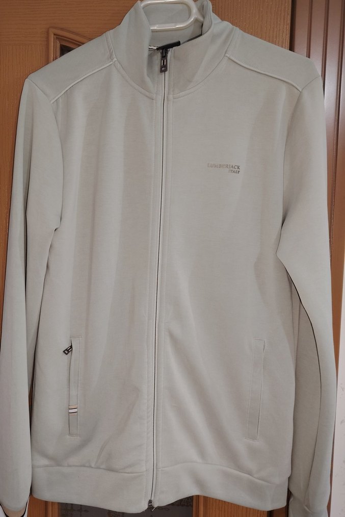 Yeşil Yüksek Yakalı Fermuarlı Erkek Eşofman üstü - Görsel 4