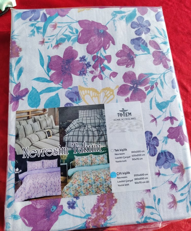 Pamuk Pastel Renkli Baskılı Nevresim Takımı - Görsel 2