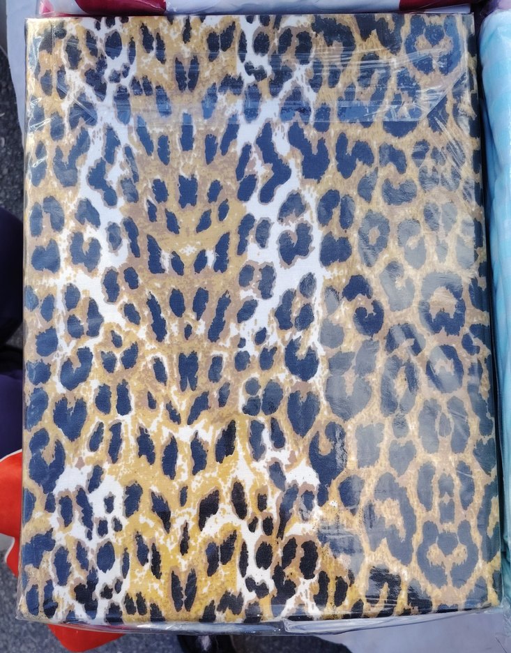 PamukKahverengi Leopar Desenli Nevresim Seti - Görsel 3