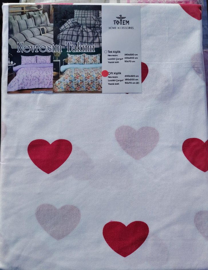PAMUK Çift Kişilik Lastikli Nevresim Takımı - Görsel 2