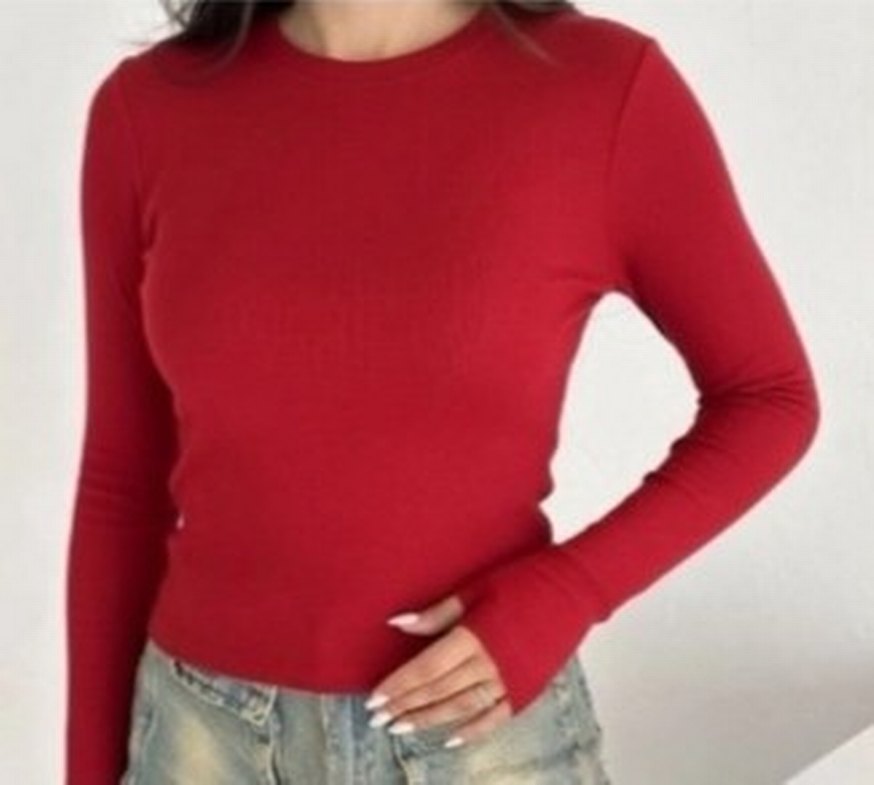 Kadın Uzun Kollu İnce Body - Görsel 4