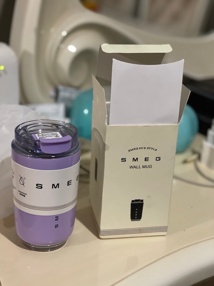 Mor Smeg Wall Mug Termos - Görsel 2