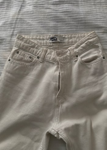 Jomofu Vintage Beyaz Jean - Görsel 2