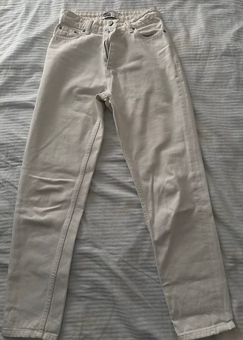 Jomofu Vintage Beyaz Jean - Görsel 3