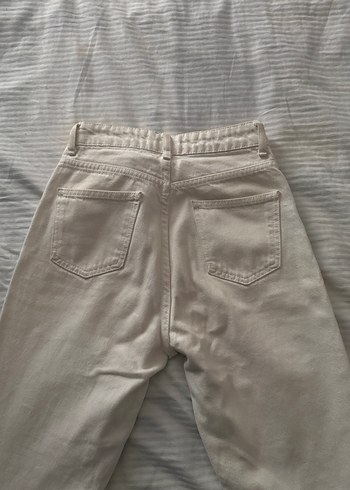 Jomofu Vintage Beyaz Jean - Görsel 4