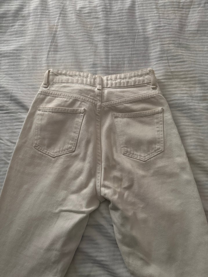 Jomofu Vintage Beyaz Jean - Görsel 4