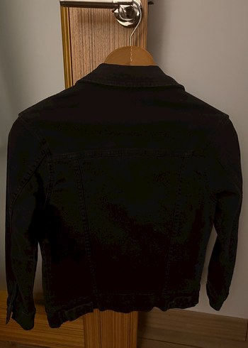 Siyah Düğmeli Kadın Denim Ceket - Görsel 2