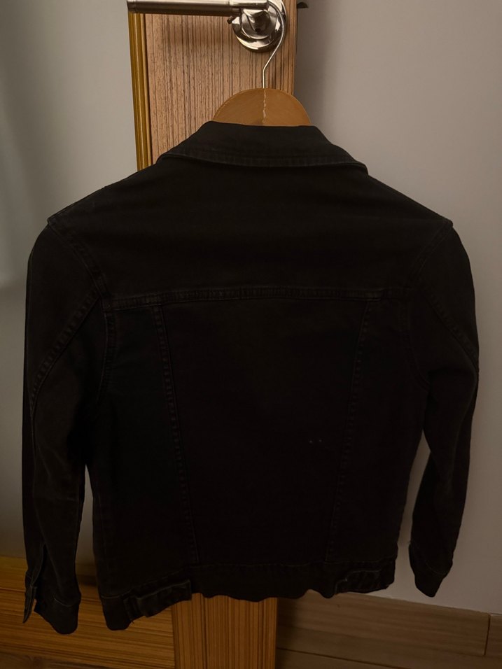 Siyah Düğmeli Kadın Denim Ceket - Görsel 2