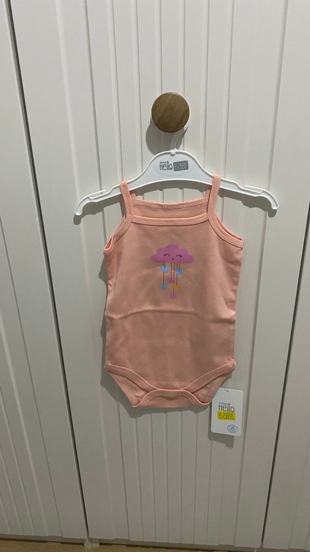 Bebek Kız Çok Renkli Askılı Body - Görsel 2