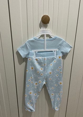 Mavi Bebek Kız Örme Kısa Kollu Takım - Görsel 2