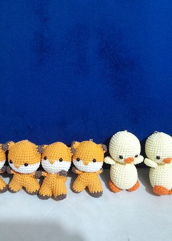 Turuncu Örgü Tilki Peluş Oyuncak - Görsel 2