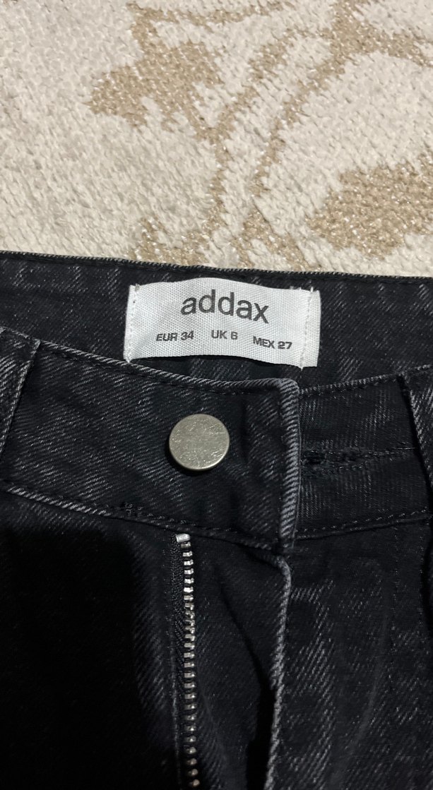Addax Siyah Normal Kesim Denim Kadın Pantolon - Görsel 2