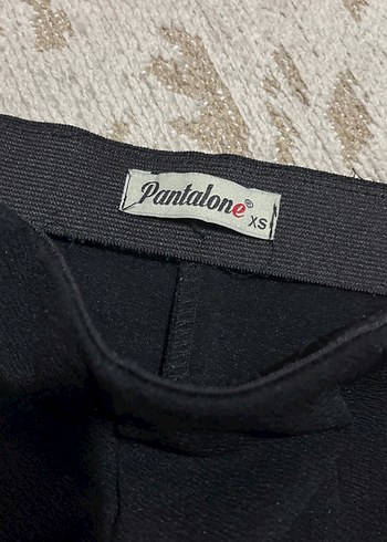 Siyah Kadın Kumaş Pantolon Midi Boy - Görsel 2