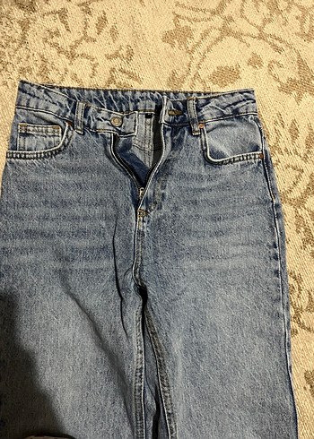 Gri Midi Boy Kadın Denim Pantolon - Görsel 3