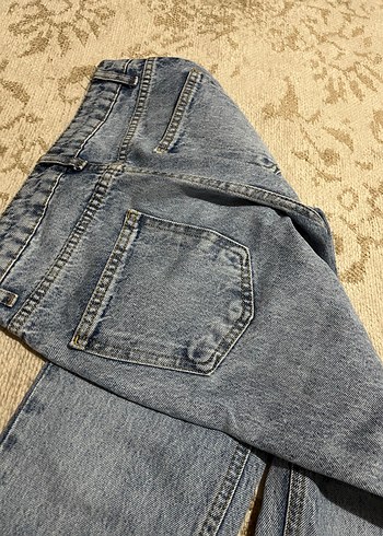 Gri Midi Boy Kadın Denim Pantolon - Görsel 4