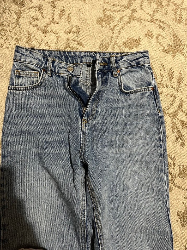 Gri Midi Boy Kadın Denim Pantolon - Görsel 3