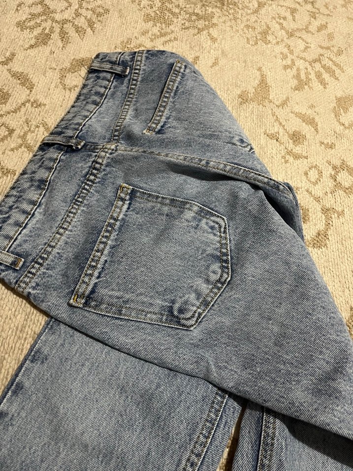 Gri Midi Boy Kadın Denim Pantolon - Görsel 4